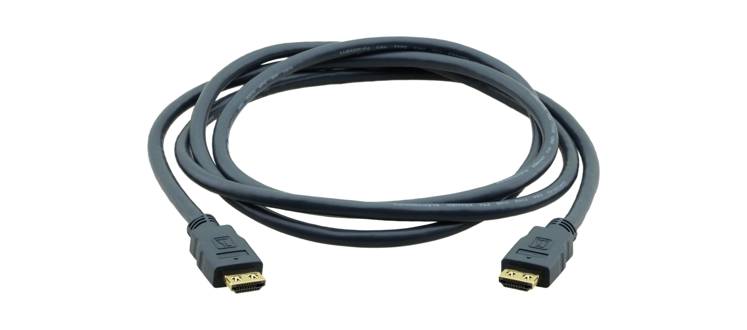 Kramer Premium High Speed 10ft HDMI (4K 60Hz Male to Male) Cable with 18Gbps Data Rate - Image 2