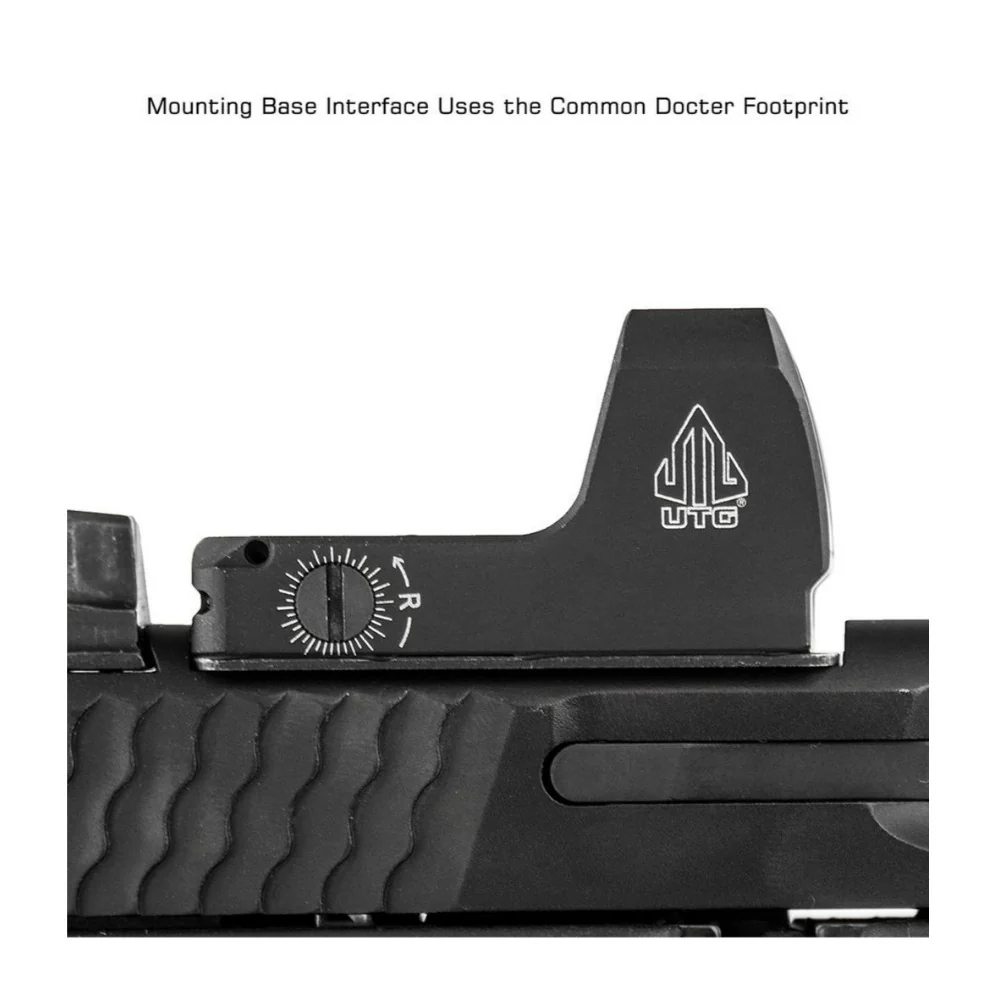 UTG OP3 Micro Red 4.0 MOA Single Dot Matte Black Sight with Adaptive Base - Image 4