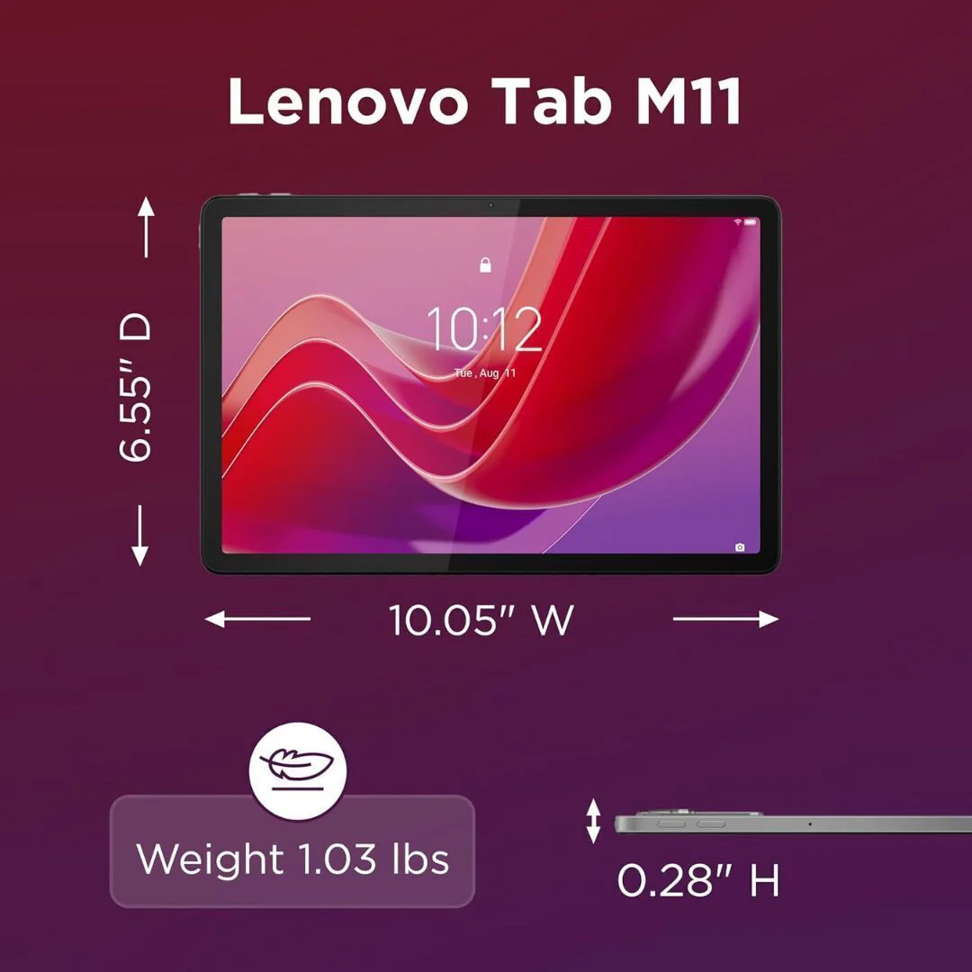 Lenovo Tab M11 with 11-Inch Display and MediaTek Helio G88 Octa-Core Processor (Luna Gray) - Image 5