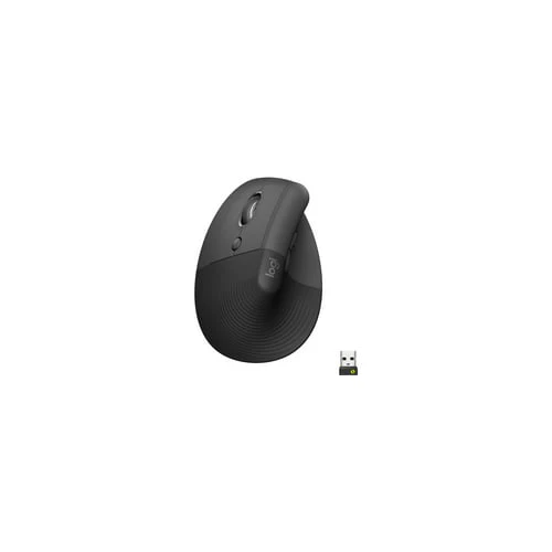 Logitech - Lift Left Vertical Wireless Ergonomic Left-Handed Mouse - Graphite - Image 3