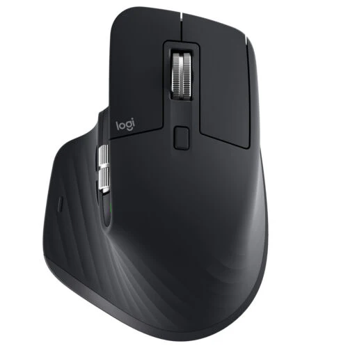 Logitech MX Master 3S Ergonomic Performance Wireless Mouse (Black) - Image 2