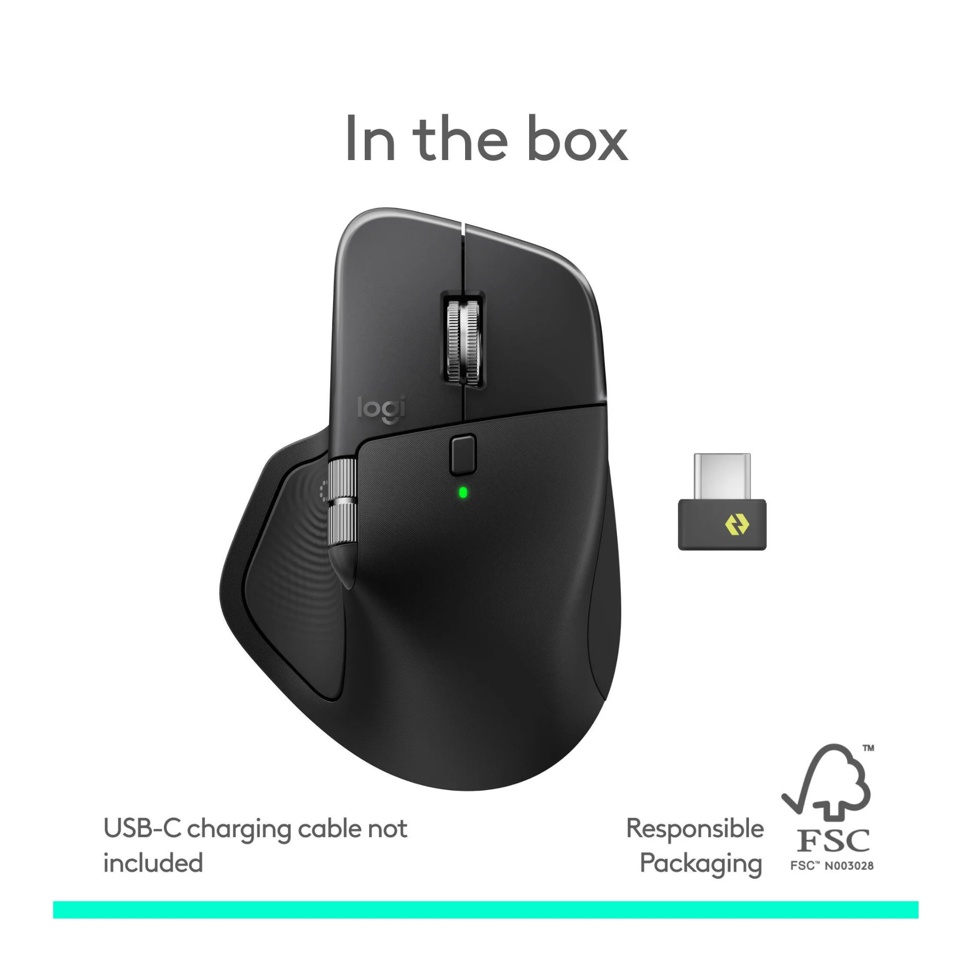Logitech MX Master 4 Wireless Mouse - 8000 DPI Sensor, Multi-Device (Black) - Image 2