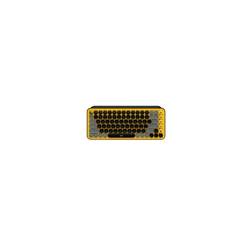 Logitech POP Keys Wireless Mechanical Keyboard with Emoji Keys - Blast Yellow - Image 3