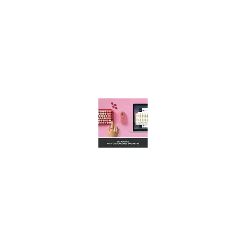 Logitech POP Keys Wireless Mechanical Keyboard with Emoji Keys Heartbreaker Rose - Image 18