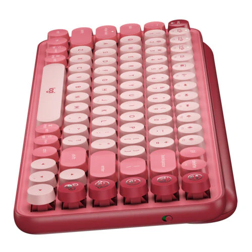 Logitech POP Keys Wireless Mechanical Keyboard with Emoji Keys Heartbreaker Rose - Image 3