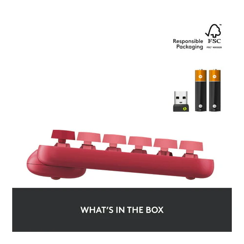 Logitech POP Keys Wireless Mechanical Keyboard with Emoji Keys Heartbreaker Rose - Image 7