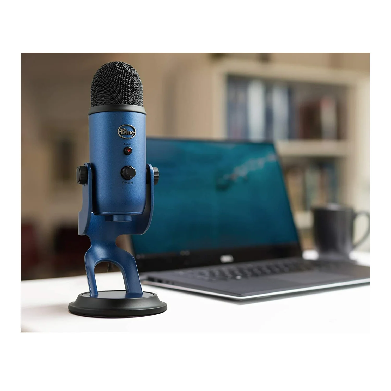 Blue Microphones Yeti USB Microphone (Midnight Blue) with 4-Port USB 3.0 Hub and Pop Filter - Image 11