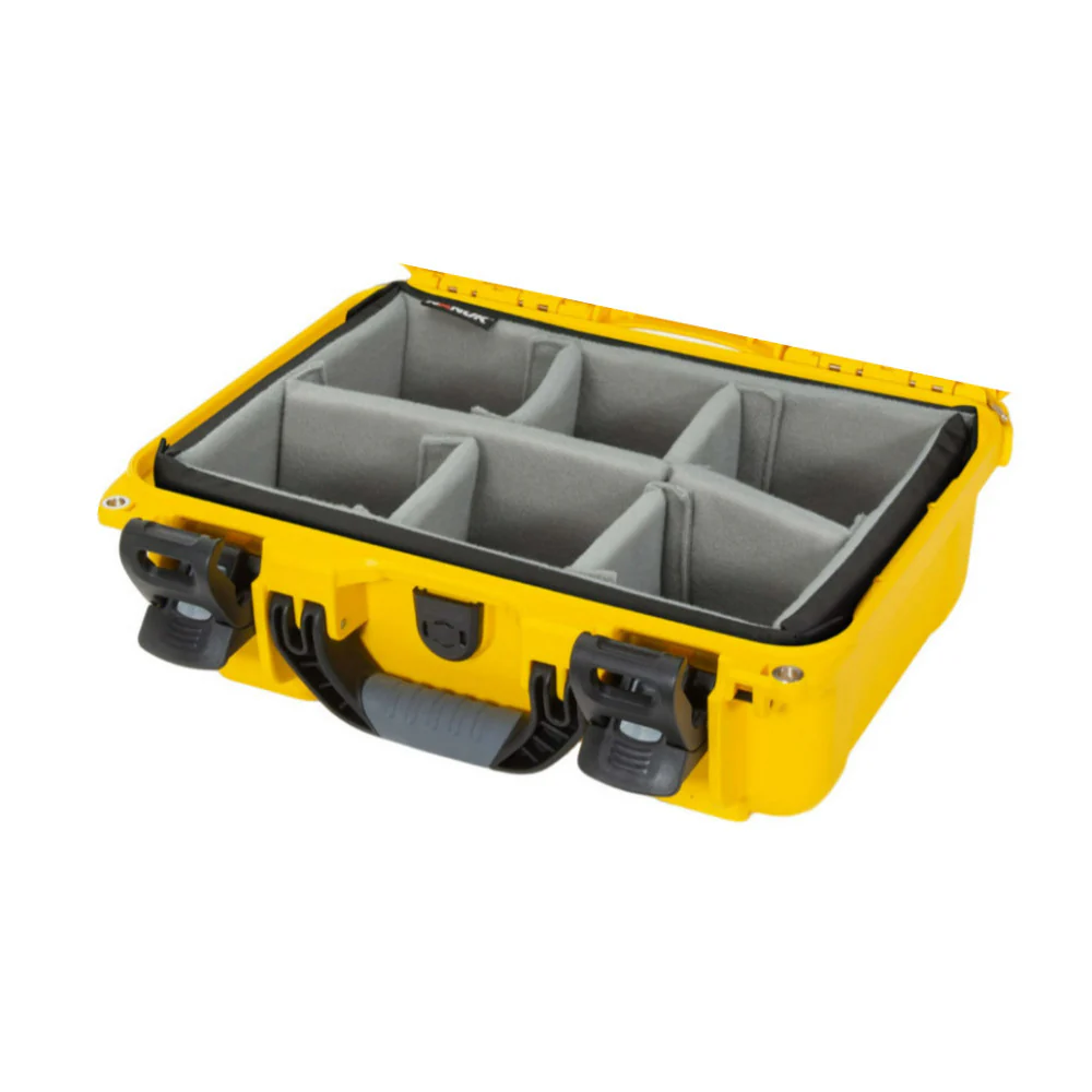 Nanuk 915 Pro IP67 Rated Impact-Resistant Hard Case with Soft Grip and Ergonomic Handle (Yellow) - Image 5