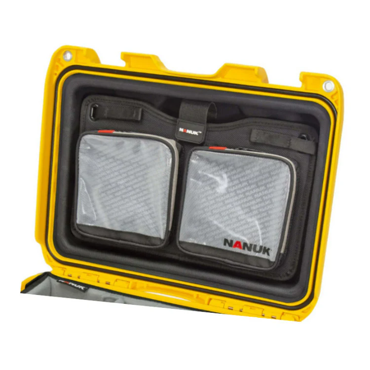 Nanuk 915 Pro IP67 Rated Impact-Resistant Hard Case with Soft Grip and Ergonomic Handle (Yellow) - Image 6