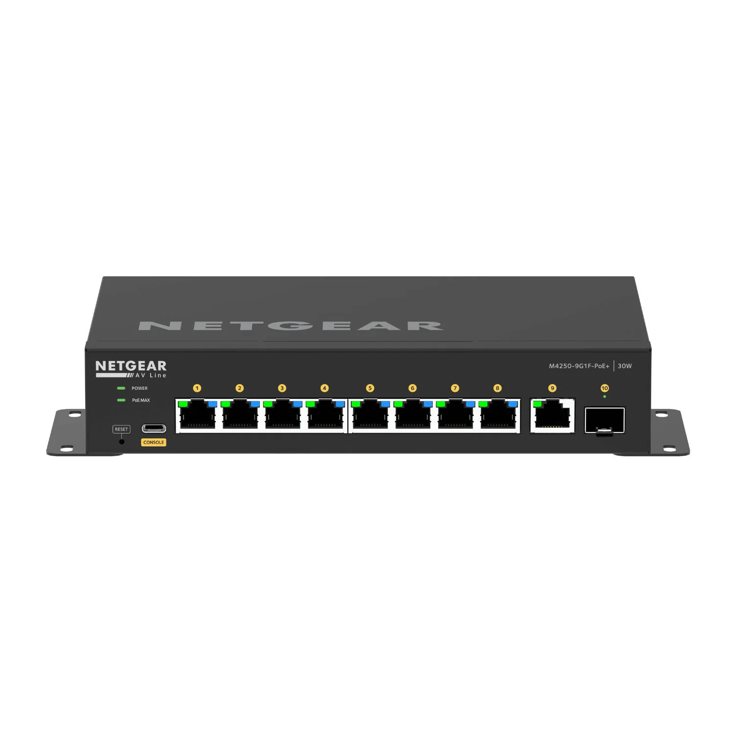 Netgear M4250 GSM4210PD 8-Port Gigabit PoE+ Managed AV Switch w/ SFP (110W) - Image 2