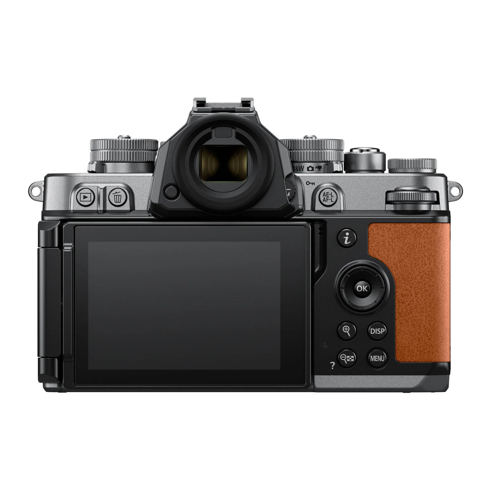 Nikon Zf Mirrorless Camera (Silver and Cognac Brown) - Image 2