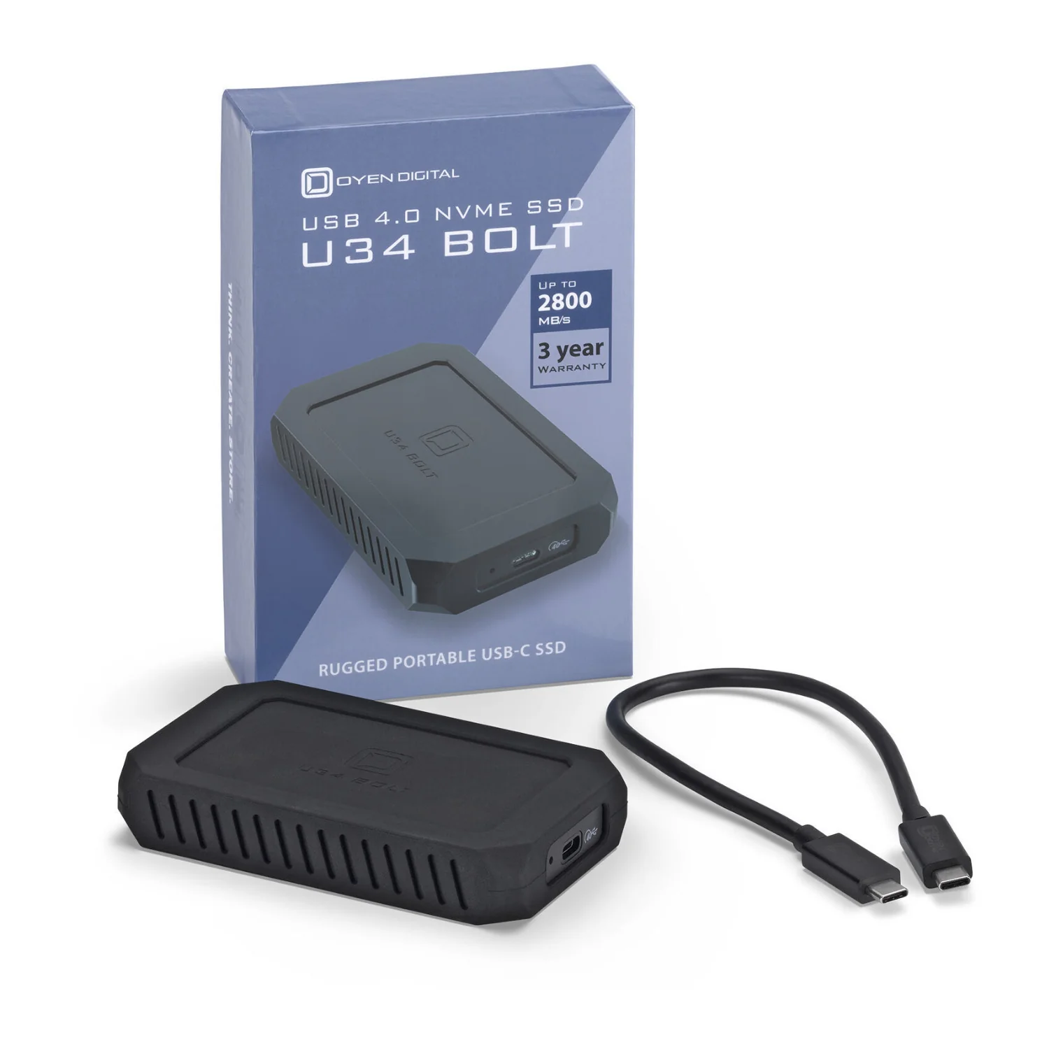 Oyen Digital 4TB U34 Bolt USB4 / Thunderbolt 4 External SSD - Image 5