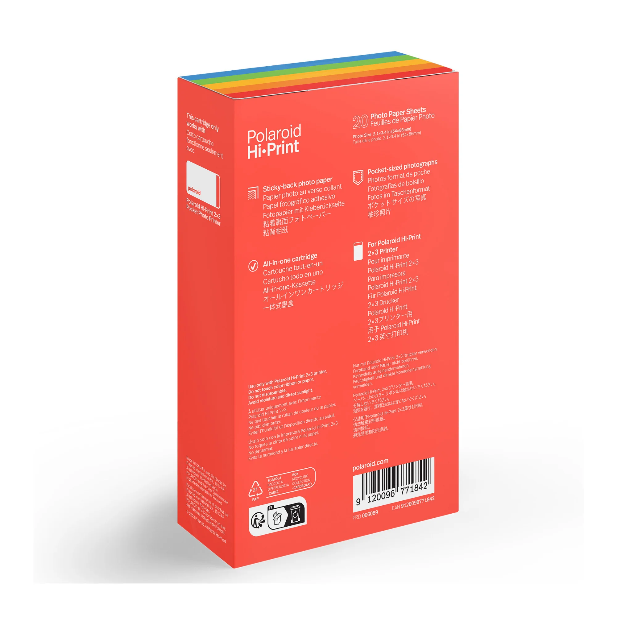 Polaroid Originals Hi-Print 2x3-Inch Paper Cartridge (20 Sheets) - Image 2