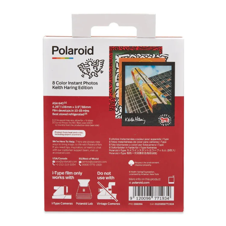 Polaroid Originals Now i-Type Color Instant Film (Keith Haring Edition) - Image 3