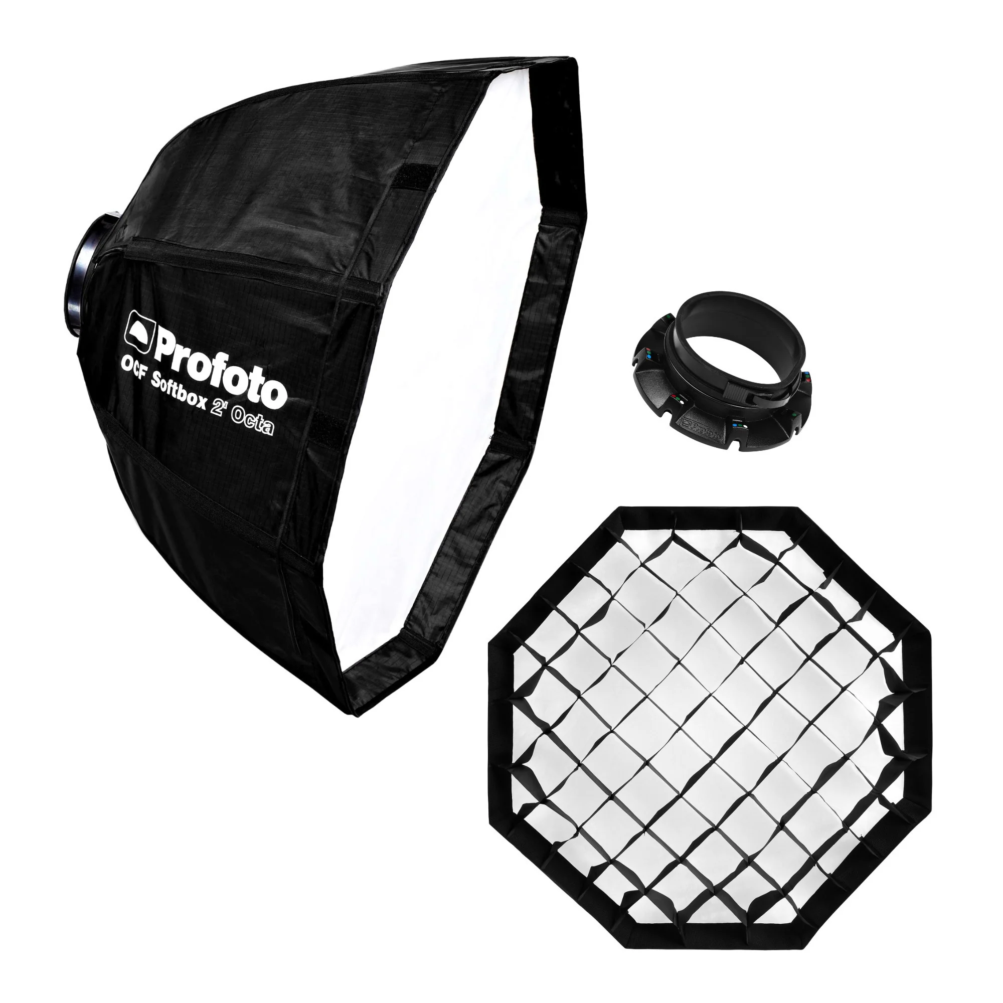 Profoto OCF 2-Feet Octa Softbox with Profoto OCF Softgrid 2-Feet Octa and OCF Speedring Bundle