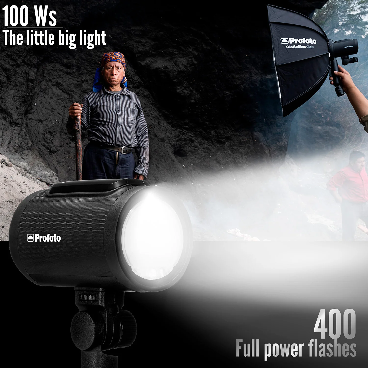 Profoto A2 Monolight and Profoto Connect Pro Remote with Hundred Channels (Non-TTL, Black) Bundle - Image 3
