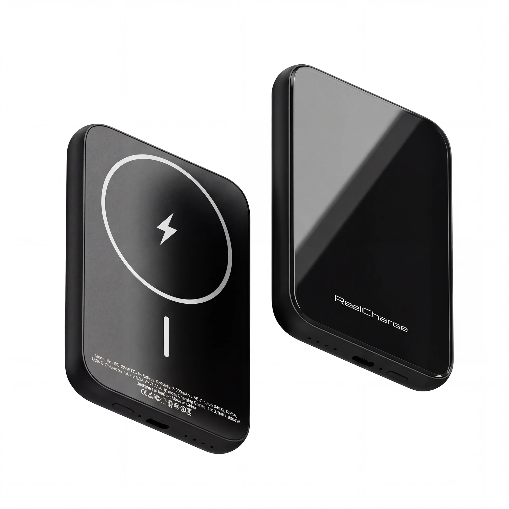 ReelCharge ReelSafe 5,000 mAh Glass Power Bank (Gray)