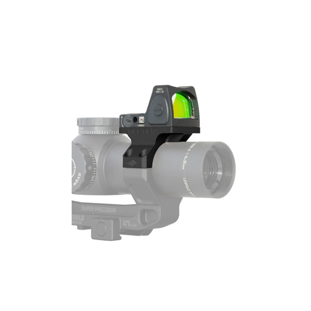 Reptilia AUS 34mm 39mm Scope Mount Hardcoat Anodized (Black) Bundle with ROF-90 & Bubble Level - Image 5