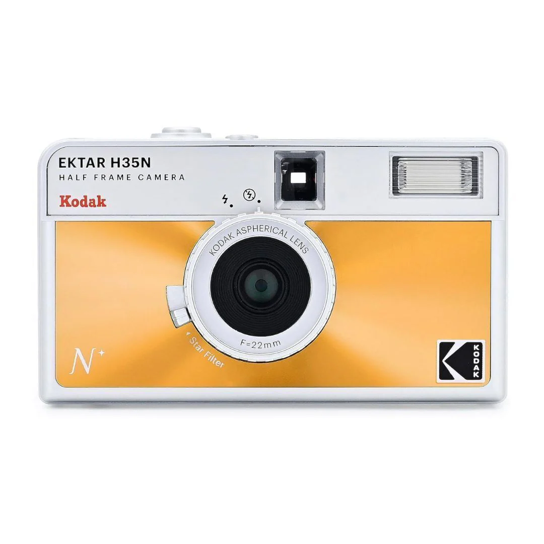 Kodak Ektar H35N 35mm Half Frame Film Camera Bundle with Ultramax 400 24 Exp Film (Glazed Orange) - Image 2