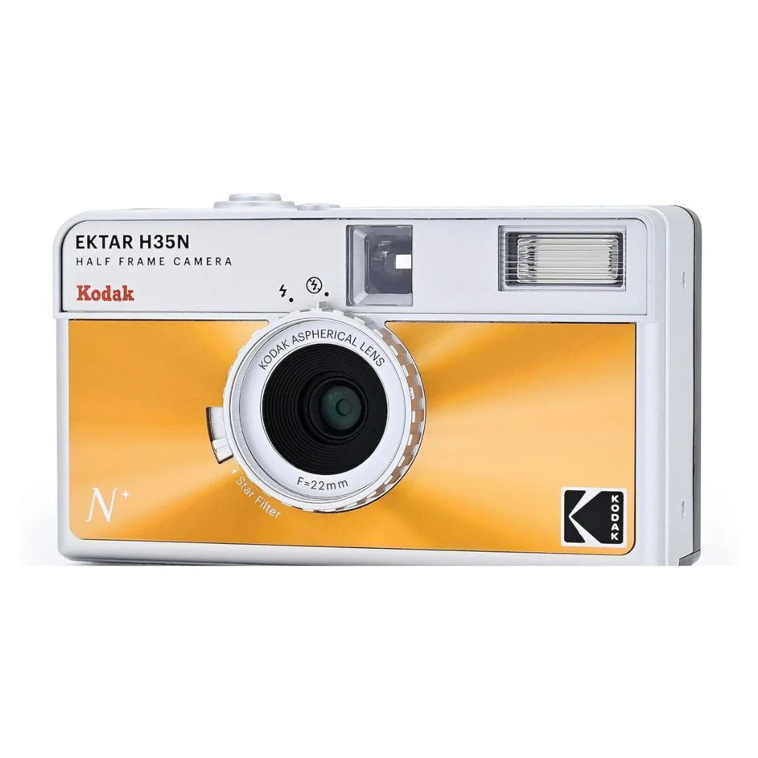 Kodak Ektar H35N 35mm Half Frame Film Camera Bundle with Ultramax 400 24 Exp Film (Glazed Orange) - Image 3