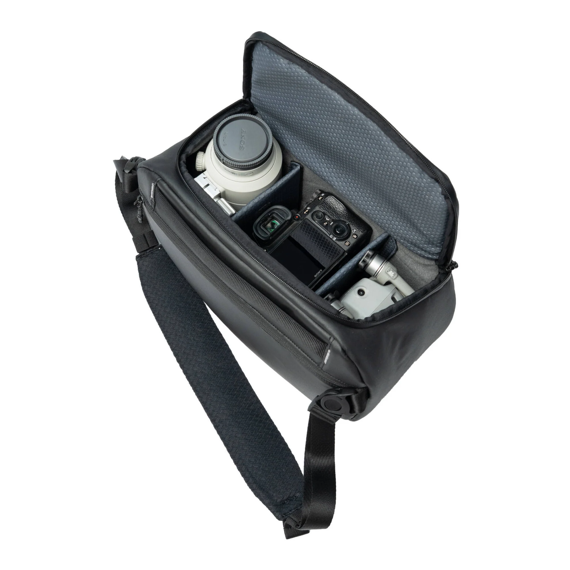 Sakk Gear Xplorer Waterproof Camera Sling Bag (9L, Black) - Image 5