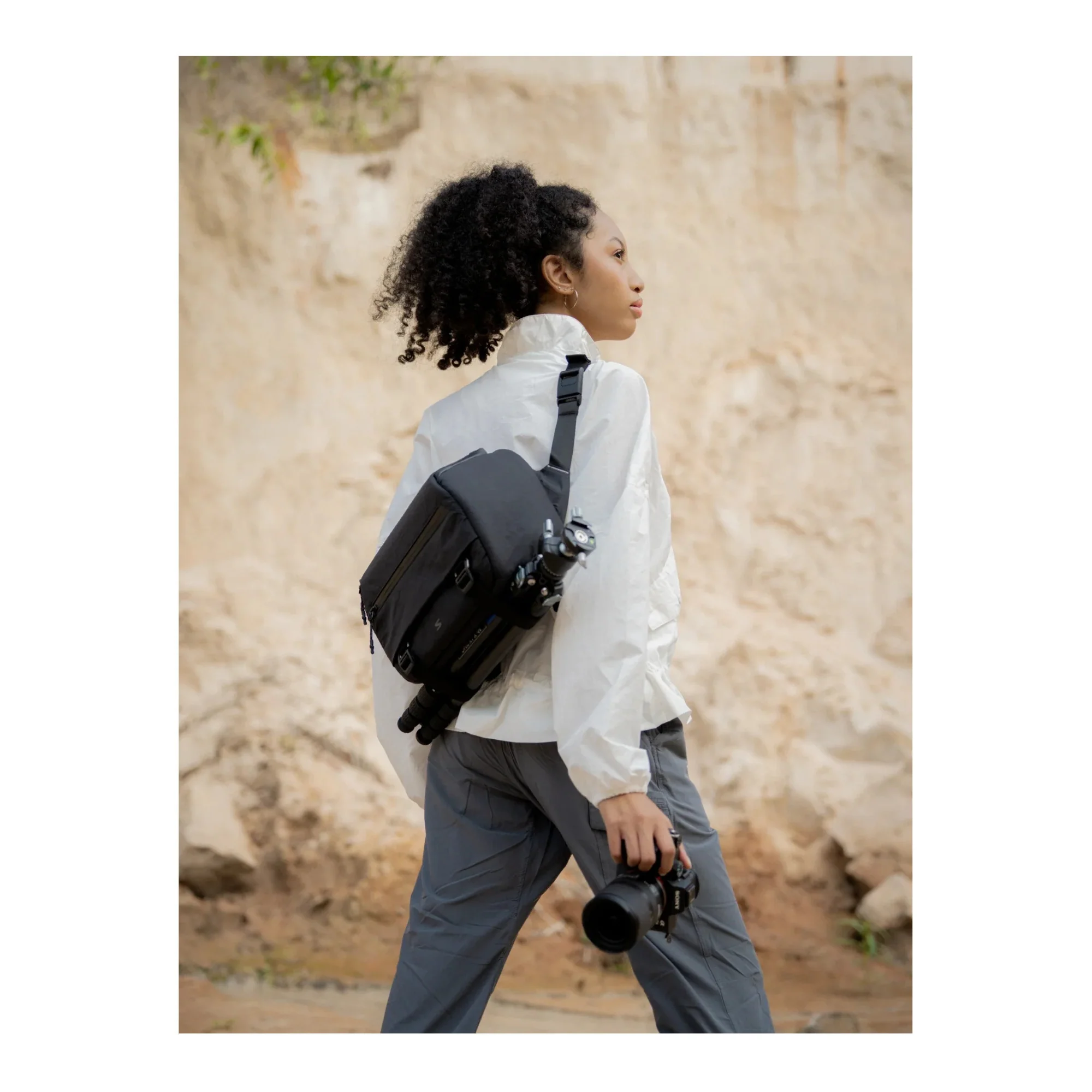 Sakk Gear Xplorer Waterproof Camera Sling Bag (9L, Black) - Image 6