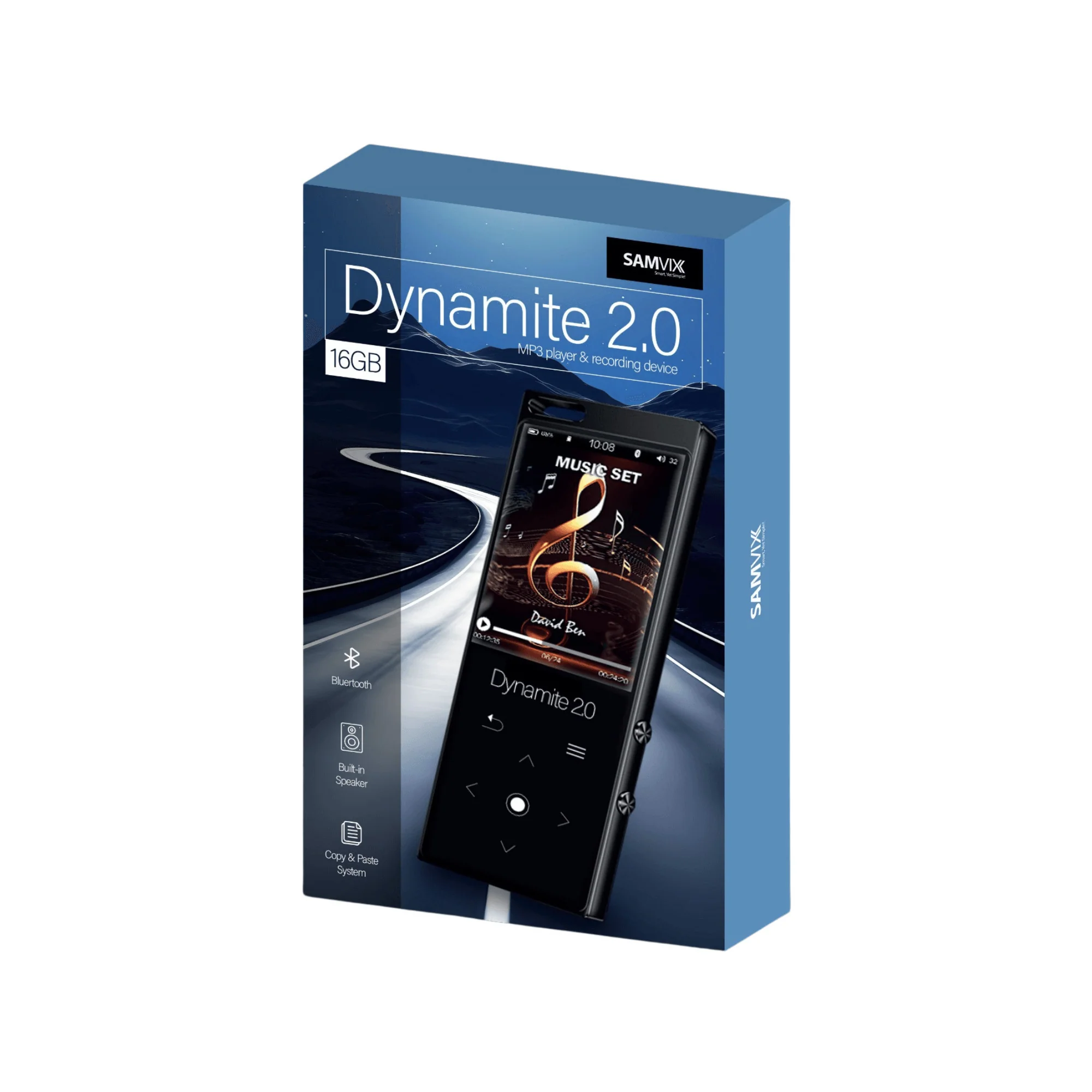 Samvix Dynamite 2.0 16GB Kosher MP3 Player (White)
