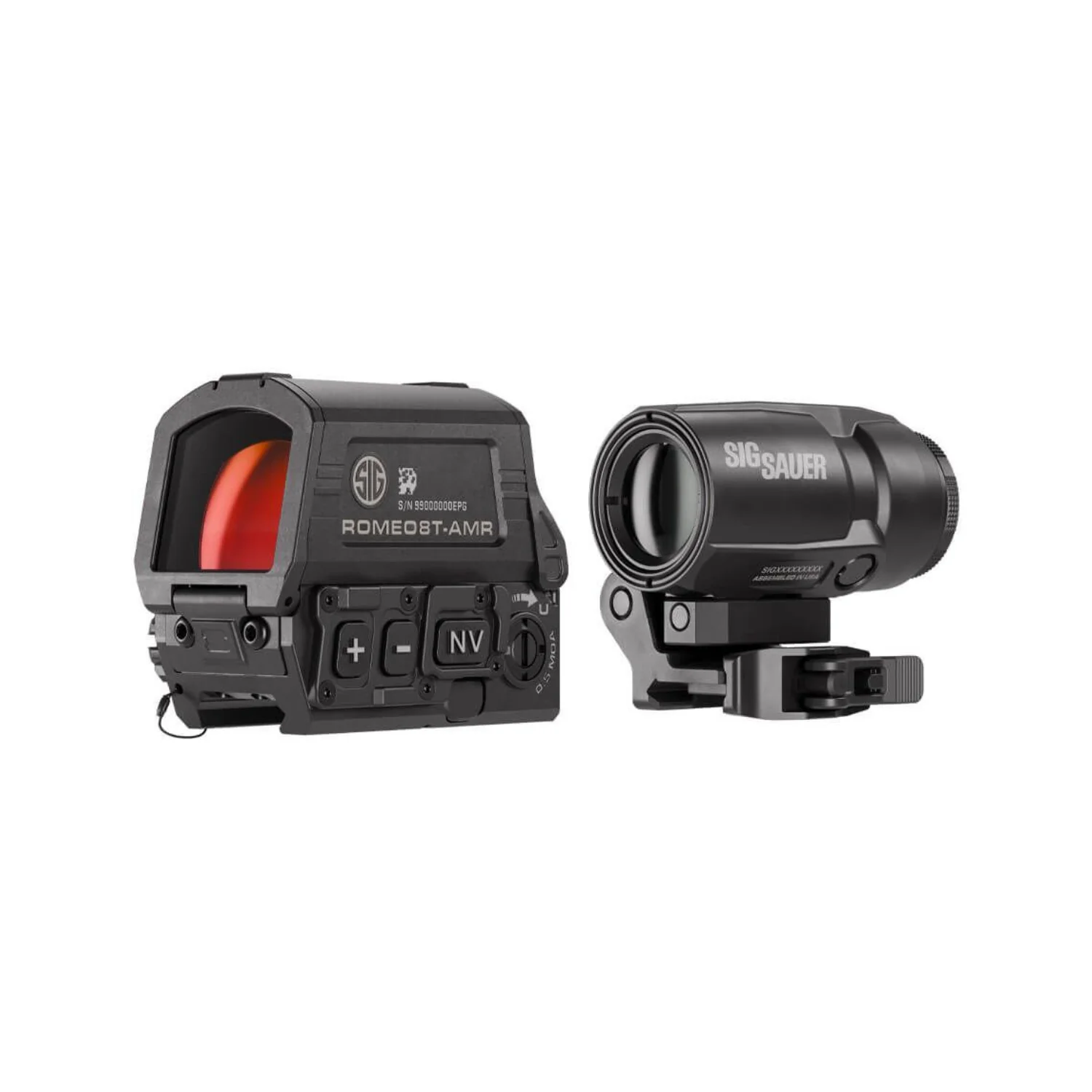 SIG SAUER ROMEO8T-AMR 1x40mm Red Dot Sight & JULIET3T-AMR 3x22mm Magnifier Combo - Image 2