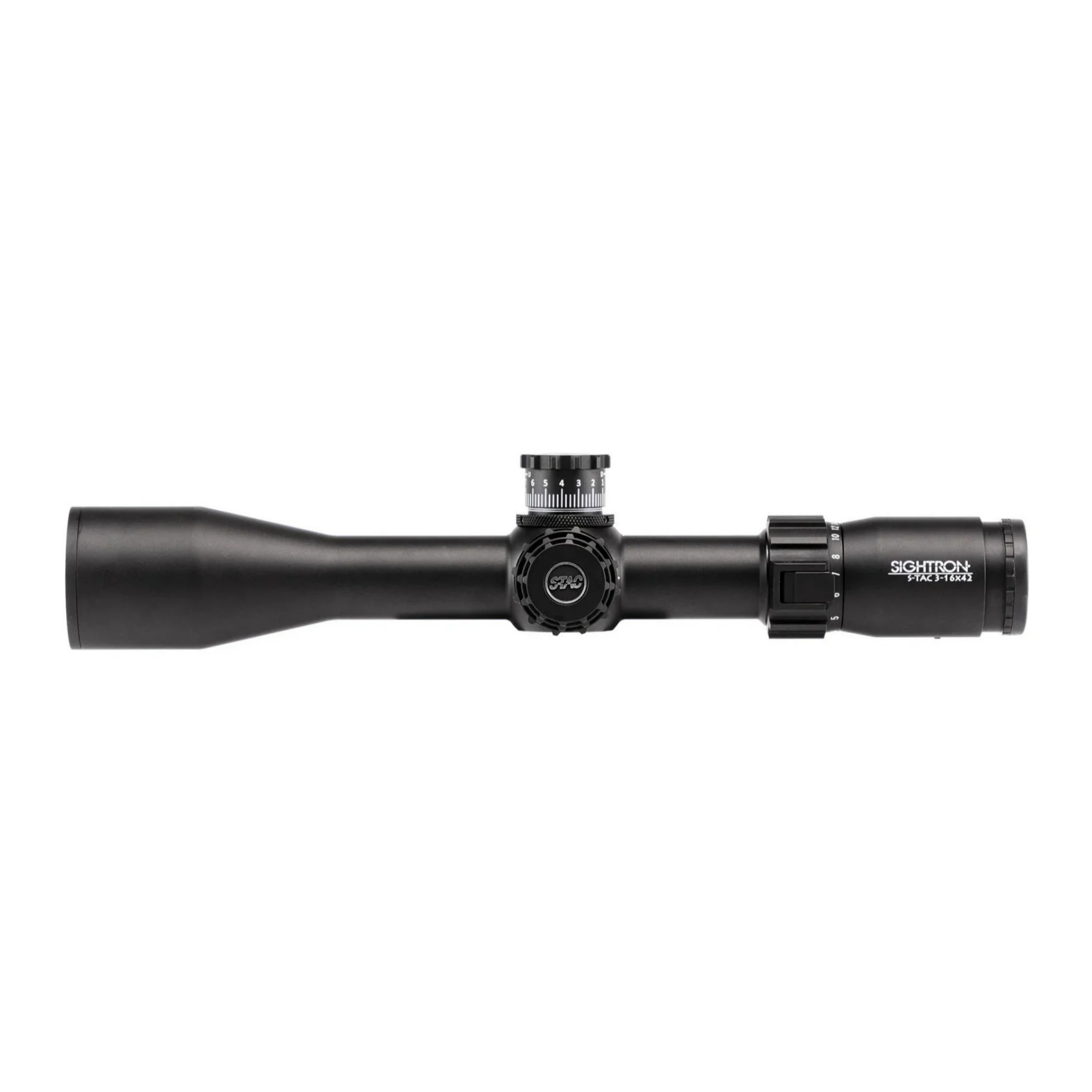 Sightron S-TAC 3-16x42mm Zero Stop Riflescope with MOA-5 Reticle (Black) - Image 2