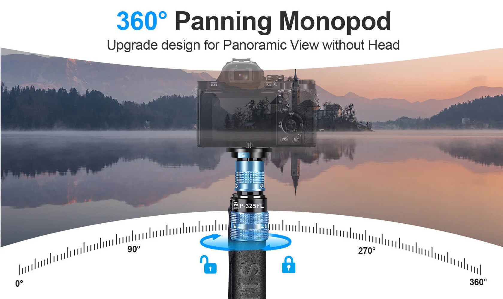 SIRUI 5-Section 67-Inch Carbon Fiber Flexible Monopod with Quick Release Plate and Anti-Slip Handle - Image 4