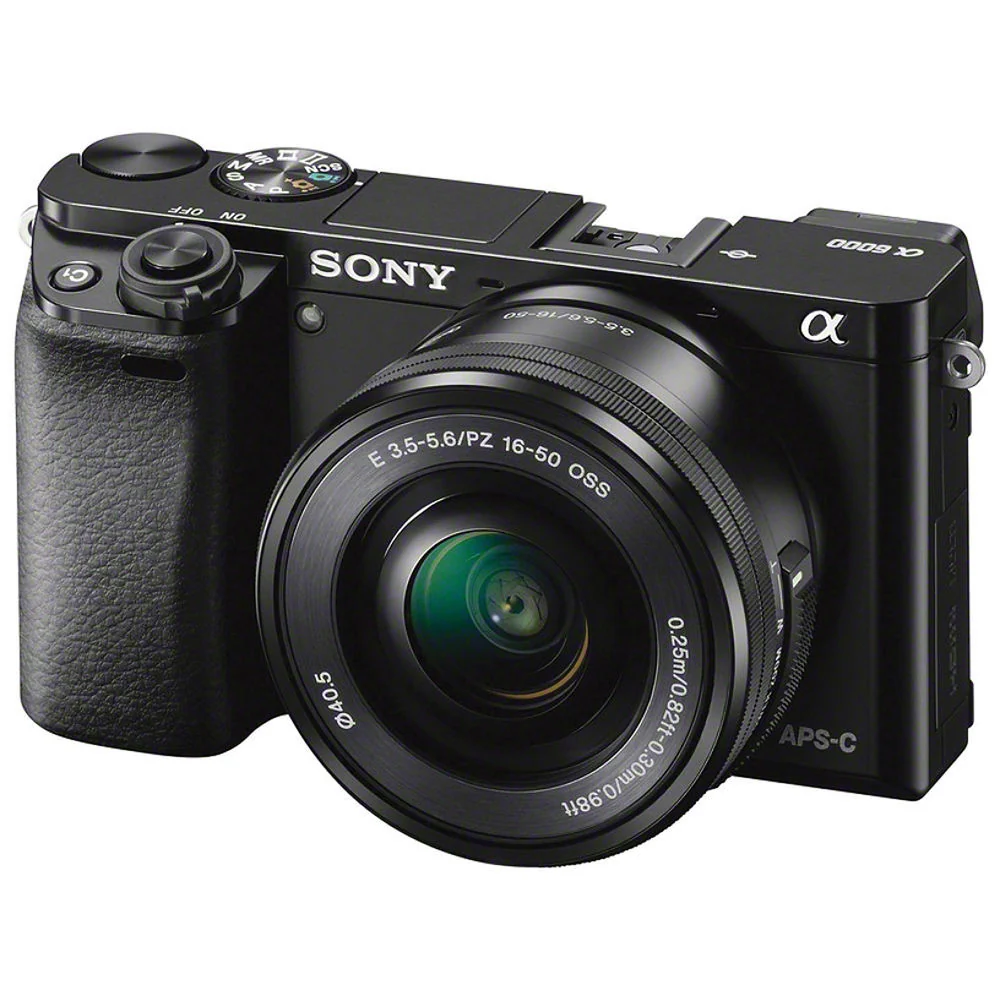 Sony Alpha a6000 24.3MP Mirrorless Digital Camera with 16-50mm OSS Lens (Black) - Image 2