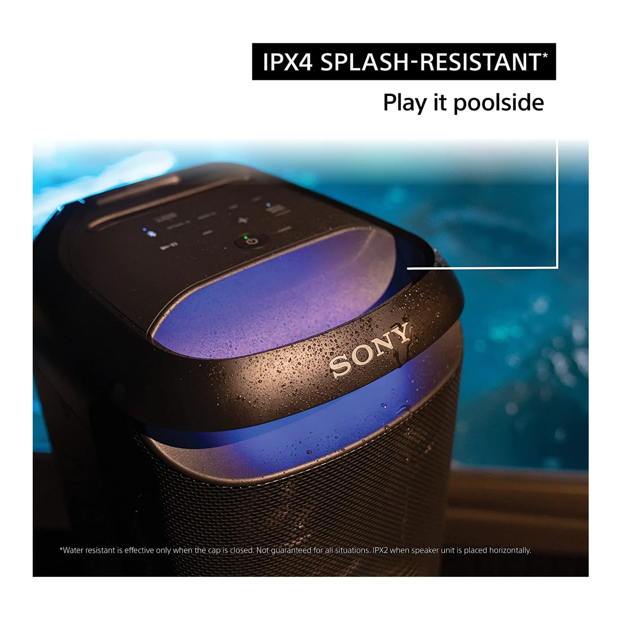 Sony SRS-XV800 Bluetooth Party Speaker with ULT Wireless Mic Bundle - Black - Image 4