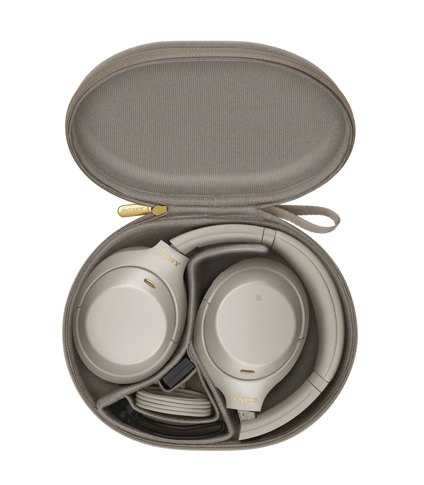 Sony WH-1000XM4 Wireless Noise Canceling Over-Ear Headphones (Silver) (Used) - Image 2