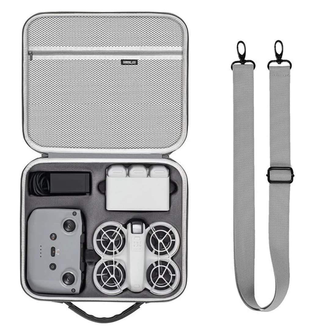 STARTRC Portable Storage Bag for DJI Neo Fly More Combo with Custom Interior and Retractable Handle - Image 3