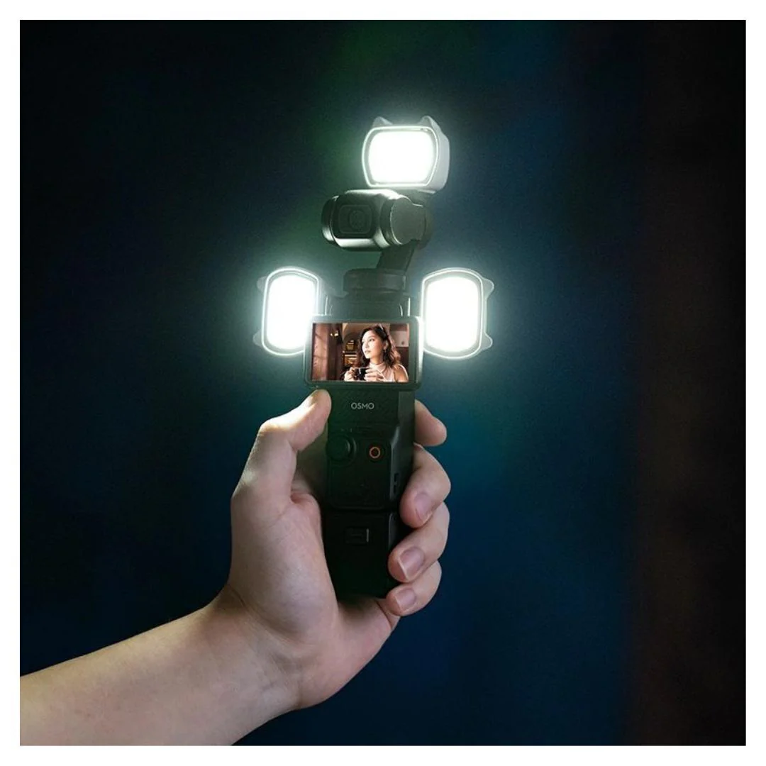 STARTRC Magnetic Fill Light with Bracket for DJI Pocket 3 with USB Charging and Portable Size (Gray) - Image 8