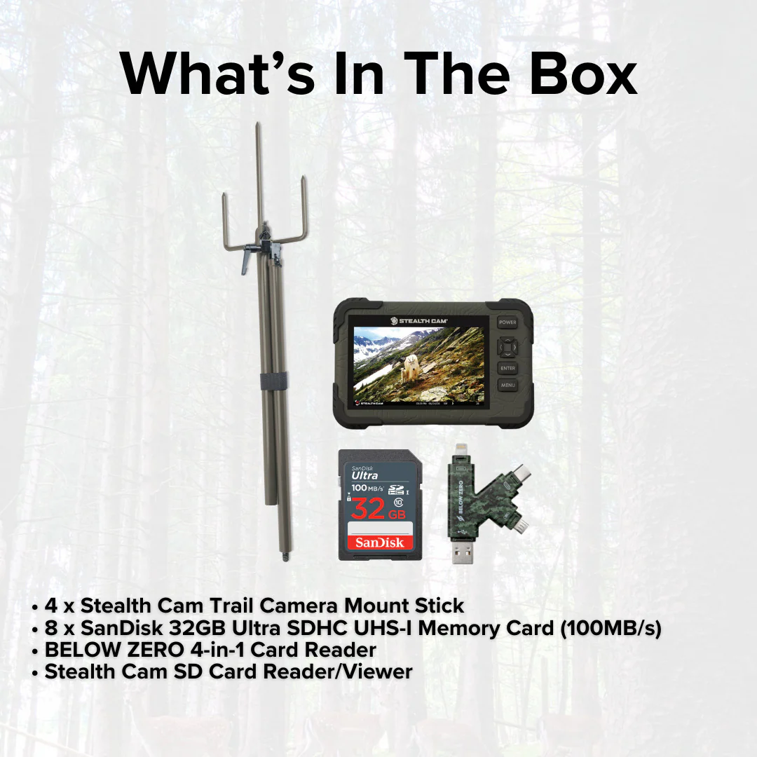 Stealth Cam SD Card Reader and Viewer with 4.3-Inch Touchscreen and Touch Detection (4-Pack) Bundle - Image 6