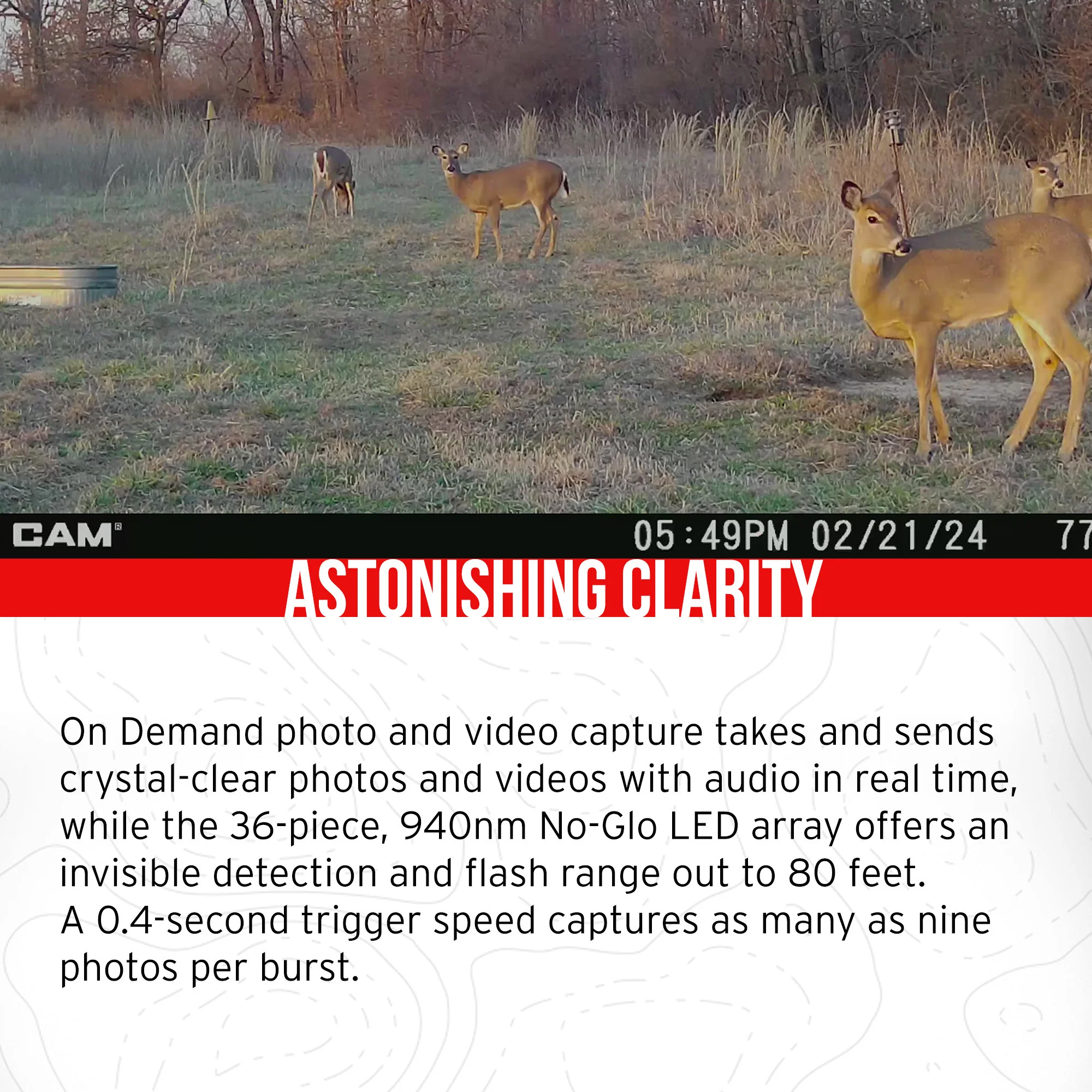 Stealth Cam 40MP Deceptor Max Cellular Trail Camera 4-Pack with Four 32GB Cards and Card Reader - Image 3