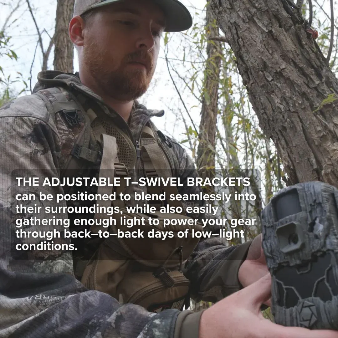 Stealth Cam Adjustable Multi-Pivot Mounting Post for Trail Camera and Solar Pak Battery Bundle - Image 4