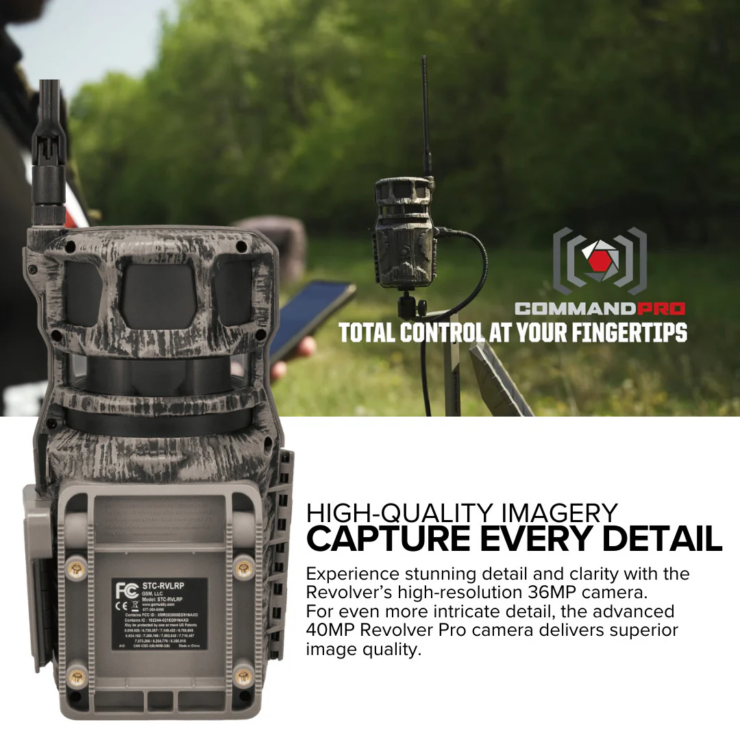 Stealth Cam Revolver 40MP 360-Degree Cellular Trail Camera with 0.25-Inch Mount (10-Pack) Bundle - Image 4