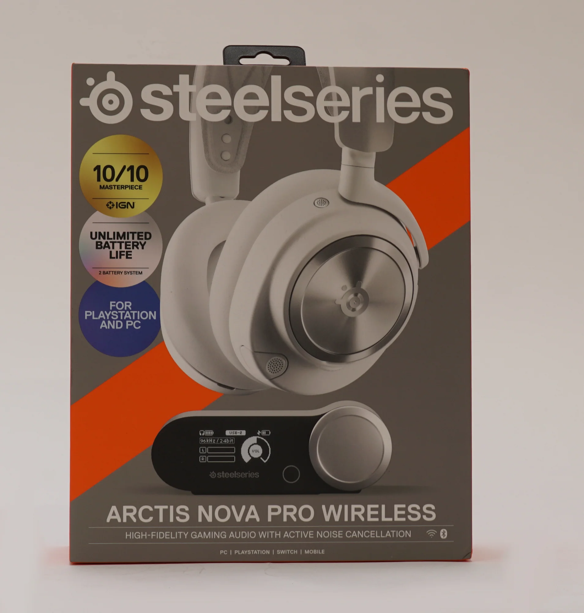 Steel Series Arctis Nova Pro Wireless Multi-System Gaming Headset (White) (Used) - Image 6