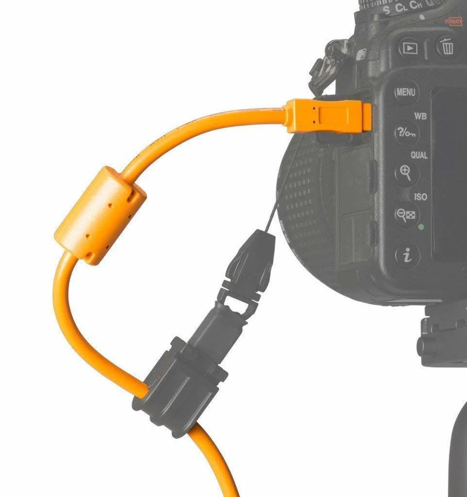 Tether Tools TetherPro USB 2.0 to Mini-B 5-Pin (15-Feet/Orange) - Image 4