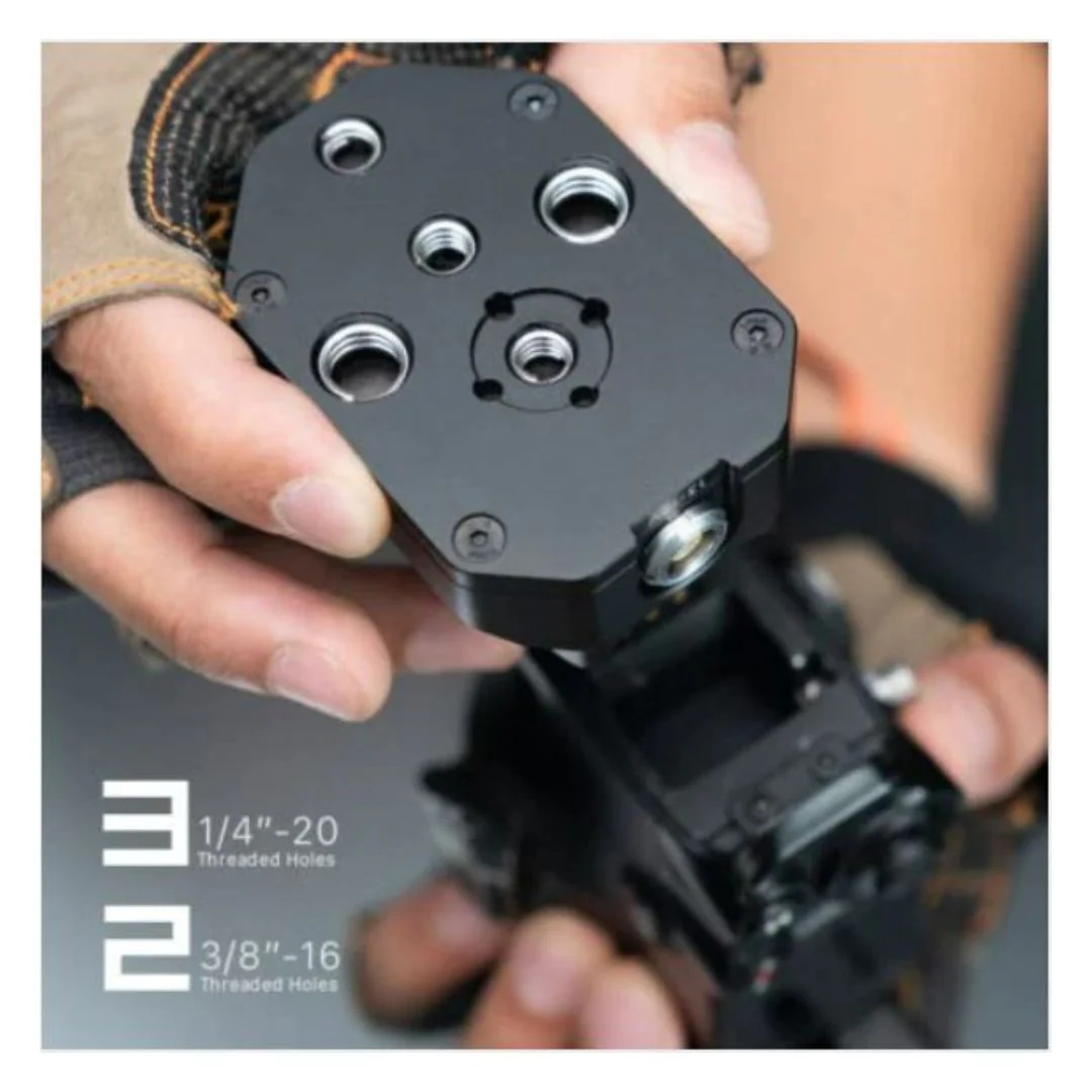Tilta Power Supply Base Plate for DJI Gimbals with Constant Power and Aluminum Alloy Body (Black) - Image 4