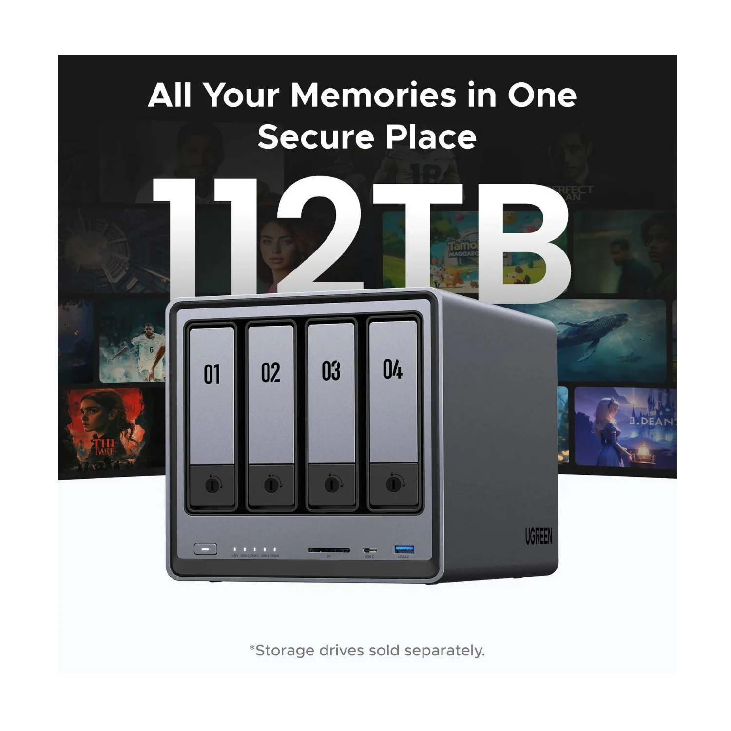 UGreen NASync DXP4800 4-Bay NAS Enclosure - Image 2