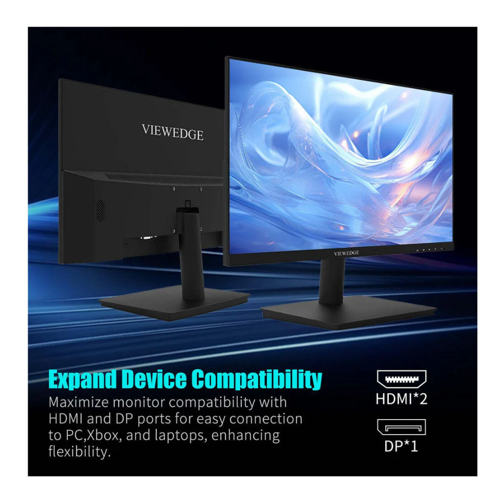 Viewedge 24-inch Gaming Monitor, 165Hz Frameless IPS Panel, Full HD (Black) - Image 8