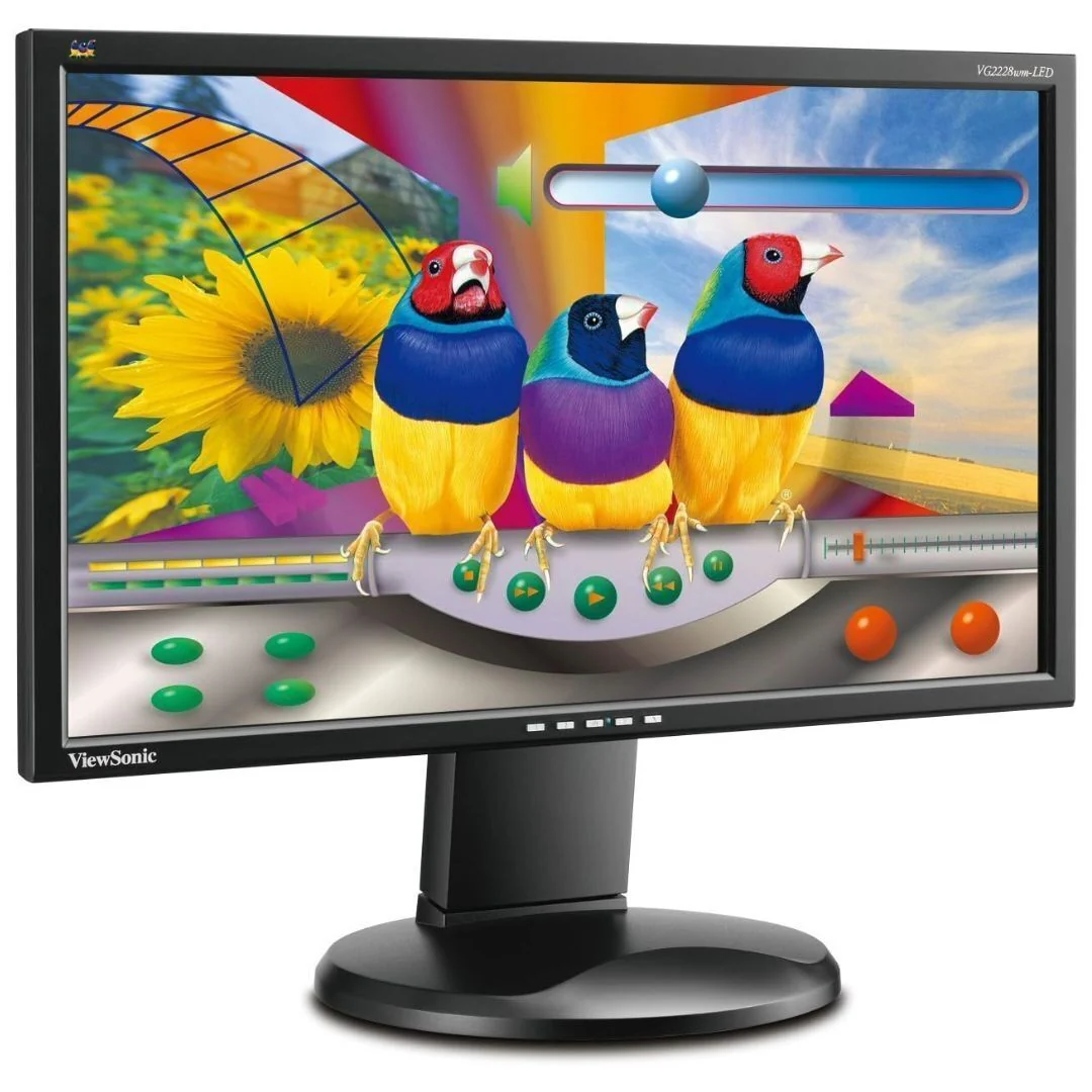 ViewSonic VG2228WM 22" FHD LED Ergonomic Monitor with Built-In Speakers (Certified Refurbished) - Image 3